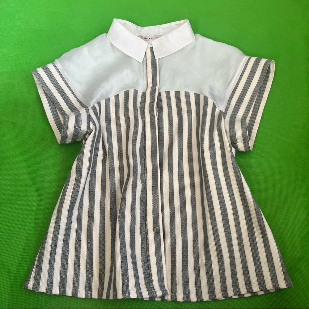 Paul & Joe Blue and White Striped Blouse